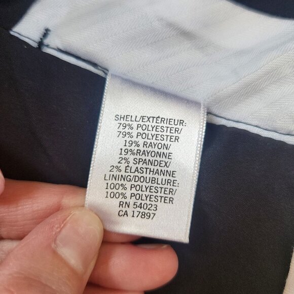 Banana Republic Black Straight Leg Trouser Pants Classic Women's 4 - Picture 6 of 7